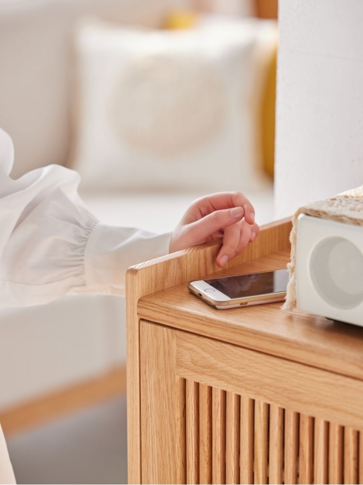 Bergen Slatted-Door Shoe Storage Cabinet